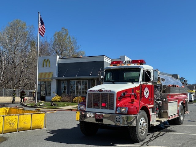 Randolph McDonald’s shut down following drive-through fire