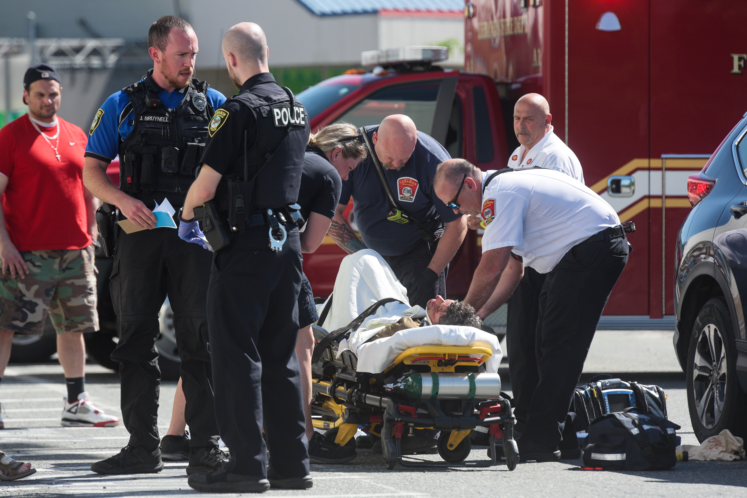 Man in wheelchair transported to DHMC after being hit by SUV at West Lebanon Walmart