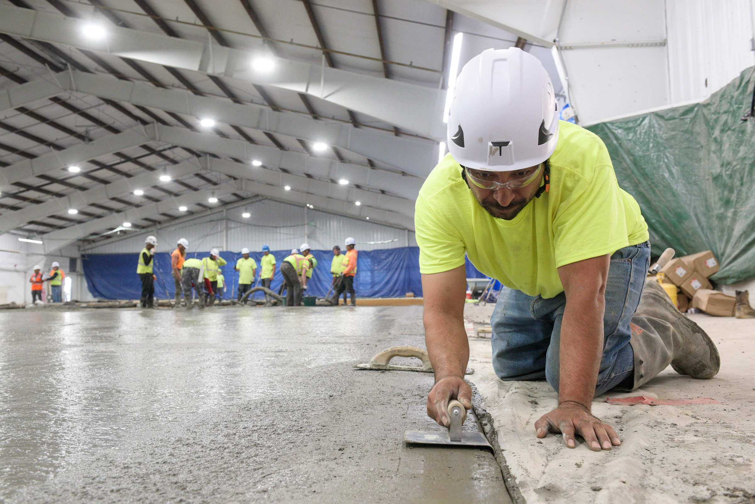 Campion Rink renovation hits milestone with concrete pour